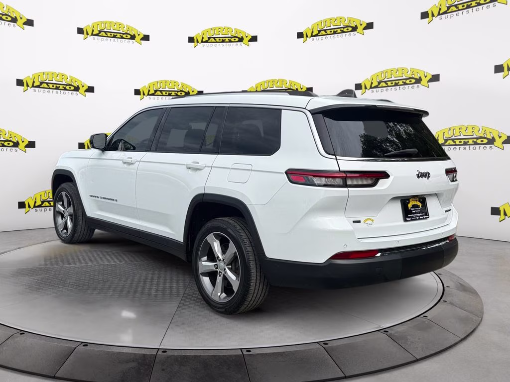 2021 Bright White Clearcoat Jeep Grand Cherokee L Limited RWD SUV