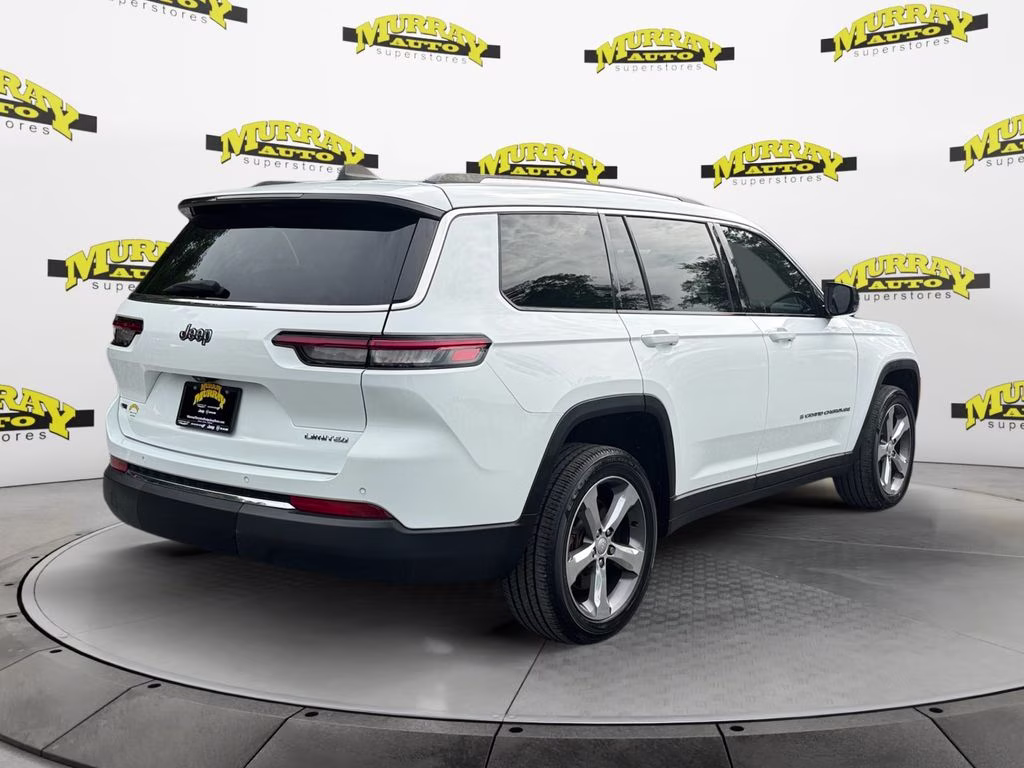 2021 Bright White Clearcoat Jeep Grand Cherokee L Limited RWD SUV