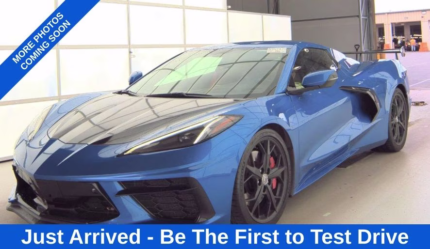 2021 Blue Metallic Chevrolet Corvette Stingray RWD Convertible