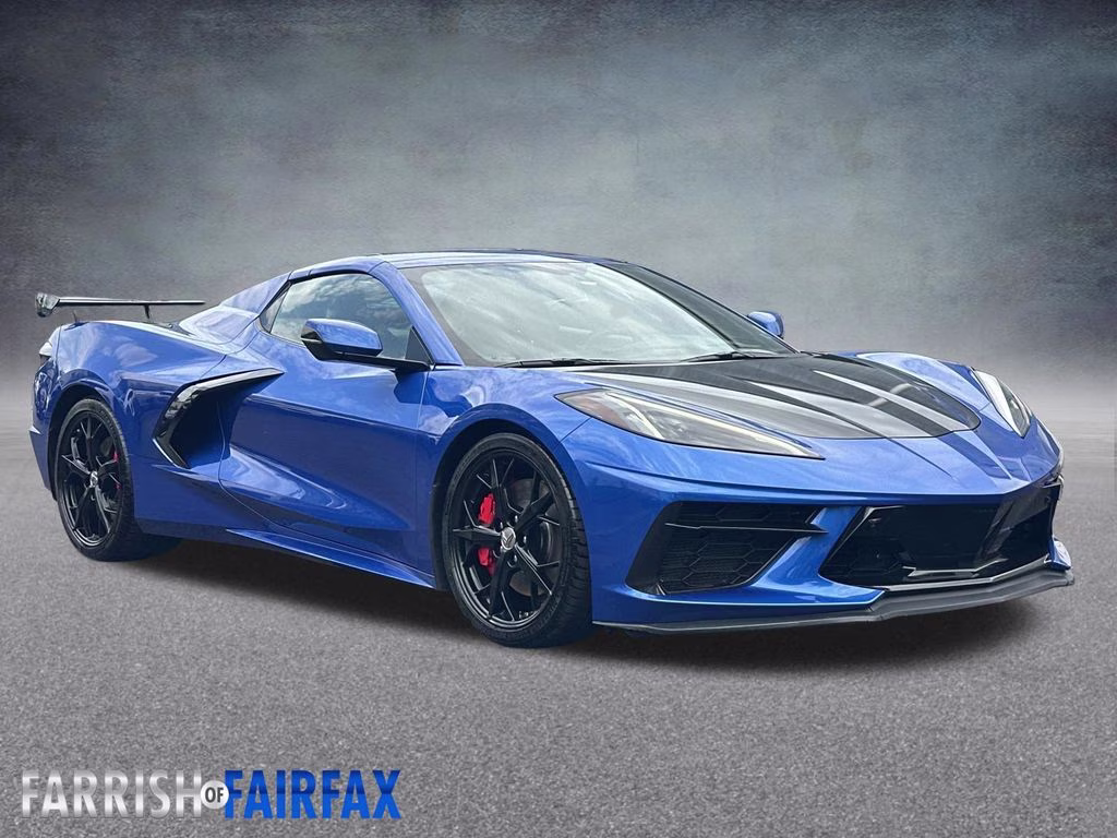 2021 Elkhart Lake Blue Metallic Chevrolet Corvette Stingray RWD Convertible