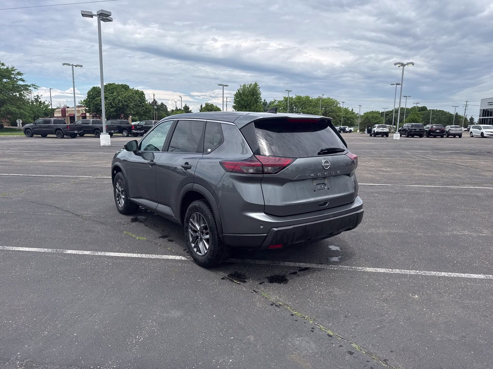 2024 Gun Metallic Nissan Rogue S FWD SUV