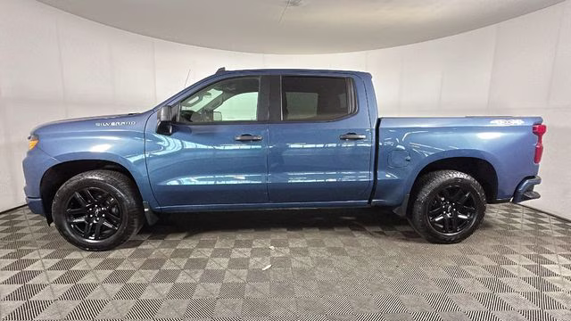 2024 Lakeshore Blue Chevrolet Silverado 1500 Custom 4X4 Truck