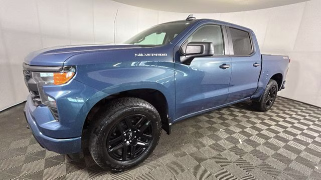 2024 Lakeshore Blue Chevrolet Silverado 1500 Custom 4X4 Truck