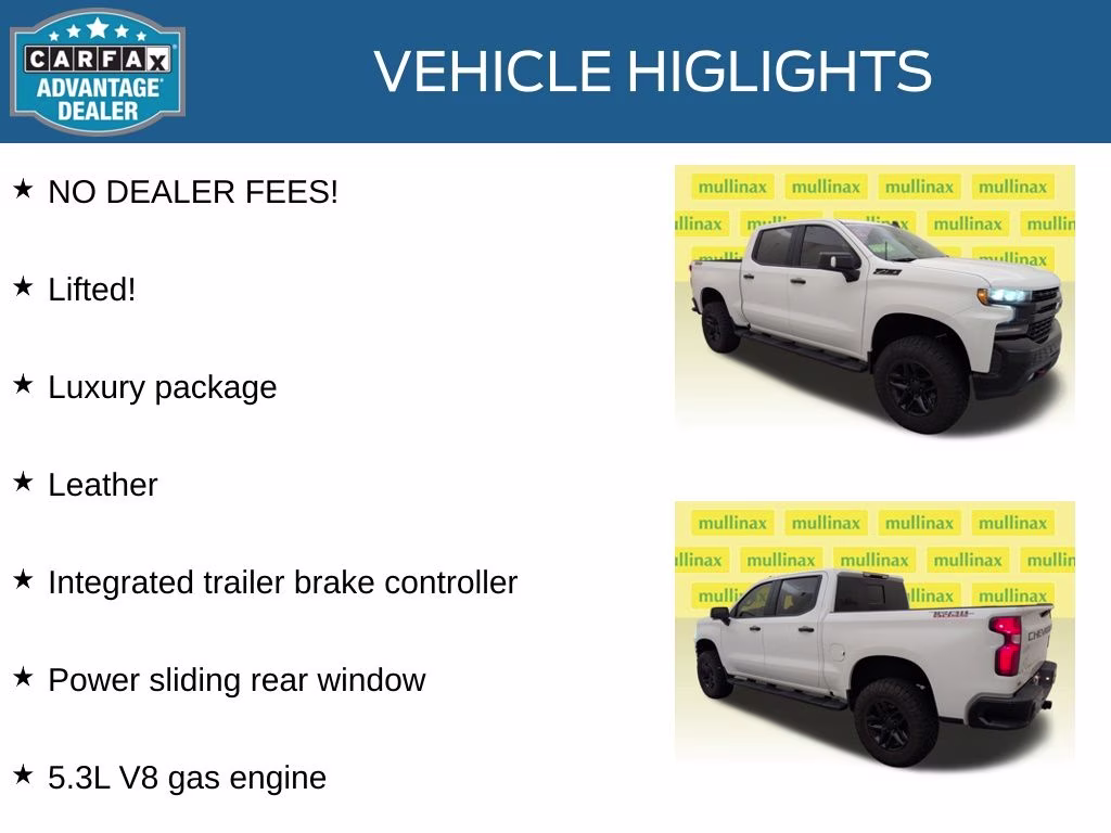 2022 Summit White Chevrolet Silverado 1500 LTD LT Trail Boss 4X4 Truck