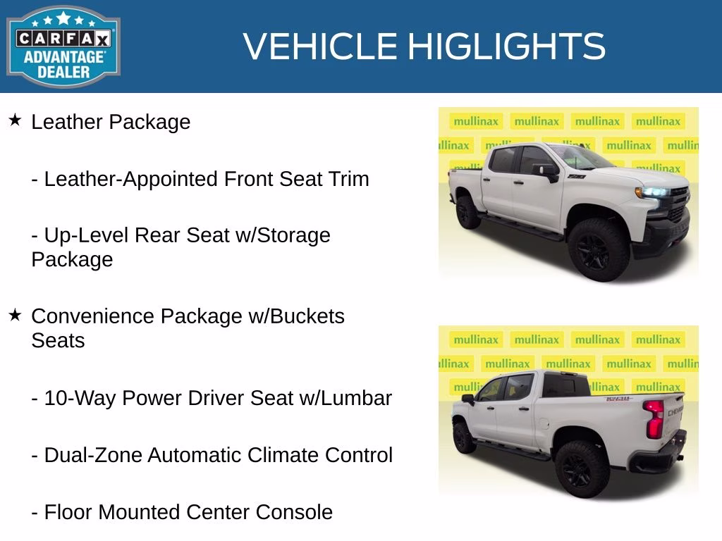 2022 Summit White Chevrolet Silverado 1500 LTD LT Trail Boss 4X4 Truck