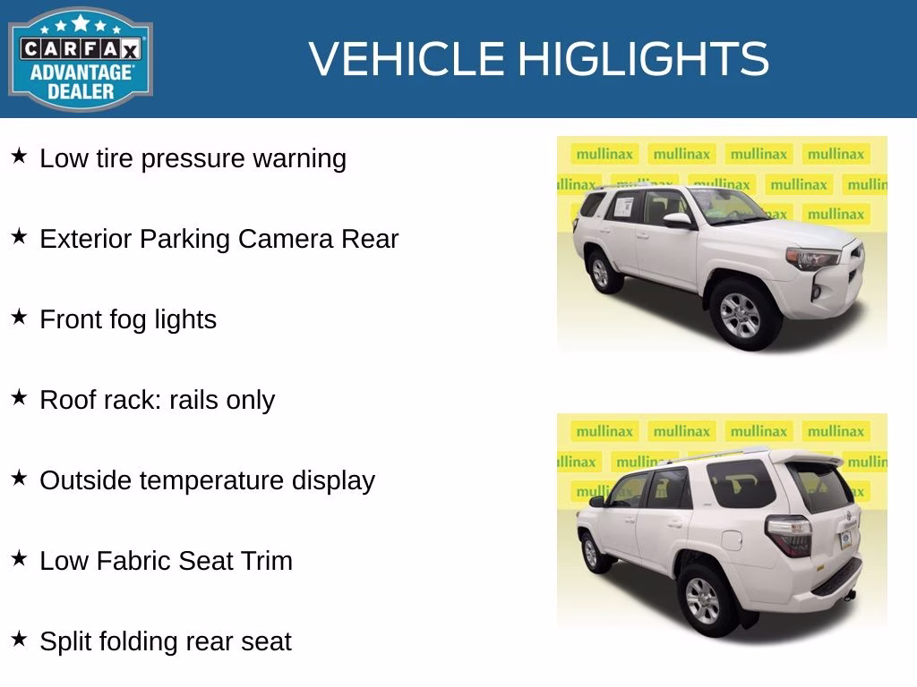 2015 Super White Toyota 4Runner SR5 RWD SUV