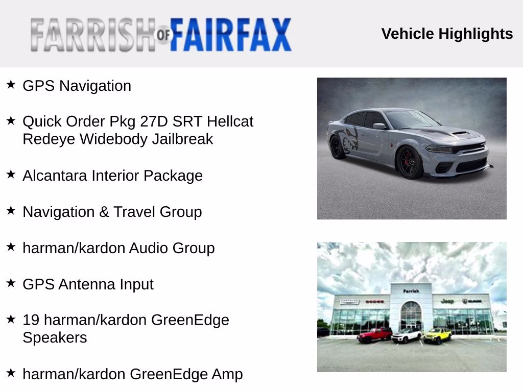 2022 Smoke Show Dodge Charger SRT Hellcat Redeye Widebody Jailbreak RWD Sedan