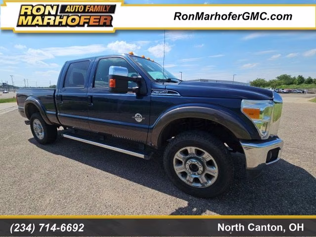 2016 Blue Ford Super Duty F-350 SRW Lariat 4X4 Truck