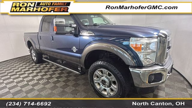 2016 Blue Ford Super Duty F-350 SRW Lariat 4X4 Truck