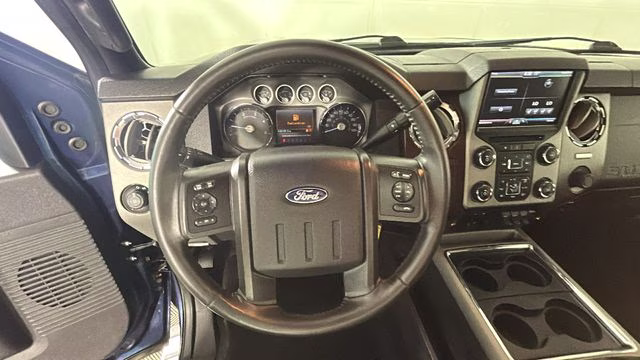 2016 Blue Ford Super Duty F-350 SRW Lariat 4X4 Truck