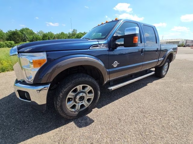 2016 Blue Ford Super Duty F-350 SRW Lariat 4X4 Truck