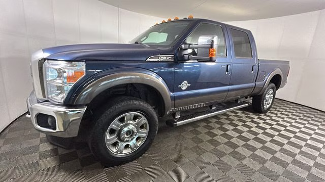 2016 Blue Ford Super Duty F-350 SRW Lariat 4X4 Truck