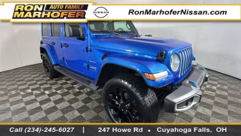 2023 Hydro Blue Pearl Coat Jeep Wrangler Sahara 4xe 4X4 SUV