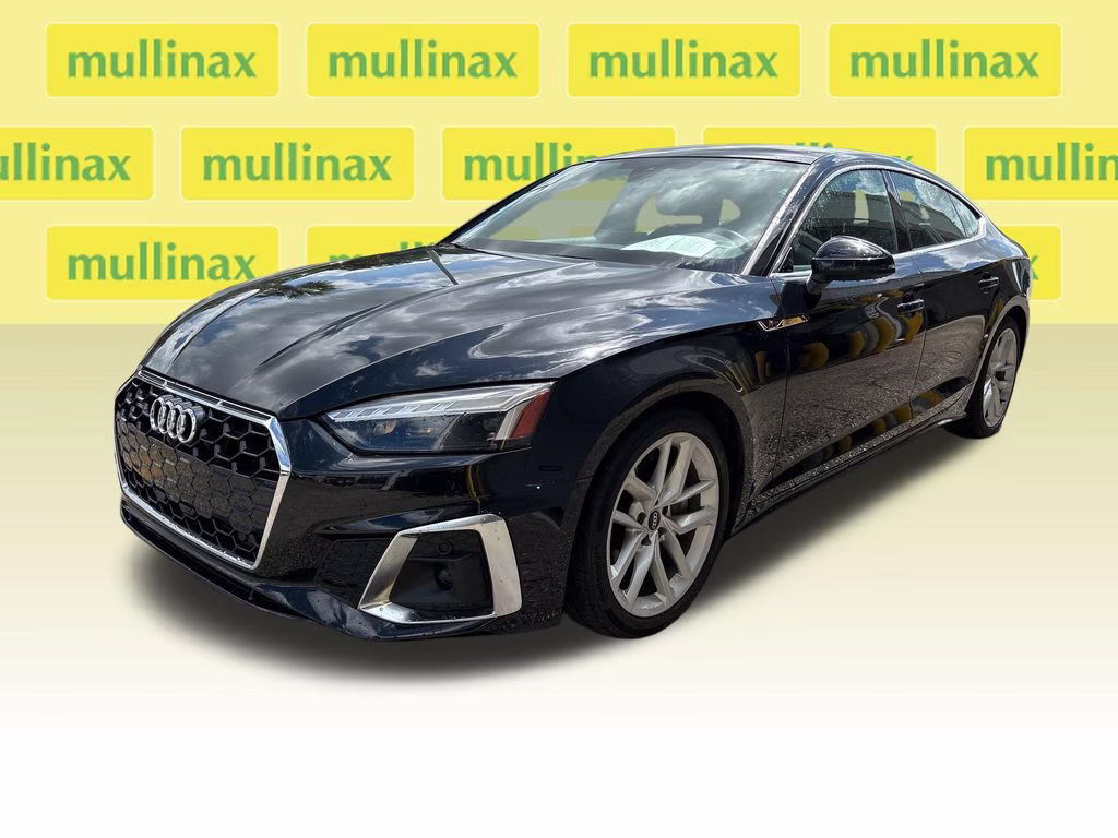 2024 Mythos Black Metallic Audi A5 Sportback 45 S line Premium Plus AWD Hatchback