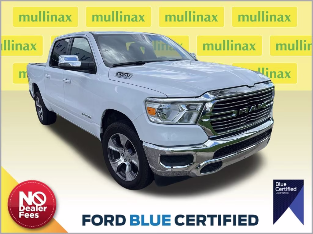 2024 Bright White Clearcoat Ram 1500 Laramie RWD Truck