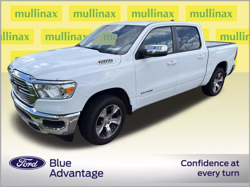 2024 Bright White Clearcoat Ram 1500 Laramie RWD Truck