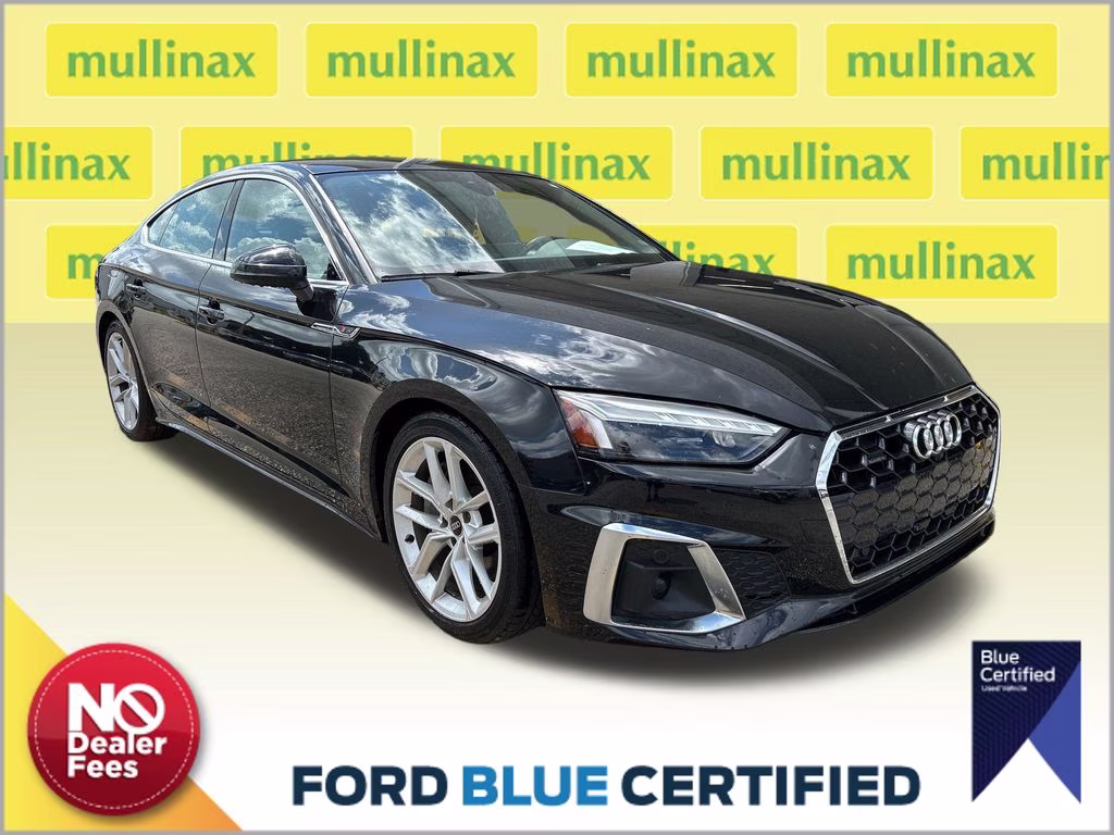 2024 Mythos Black Metallic Audi A5 Sportback 45 S line Premium Plus AWD Hatchback
