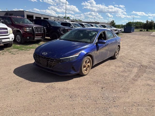 2021 Intense Blue Hyundai Elantra SE FWD Sedan