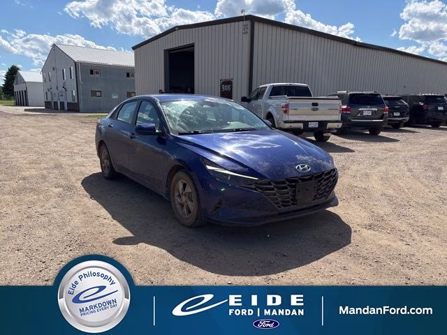 2021 Intense Blue Hyundai Elantra SE FWD Sedan