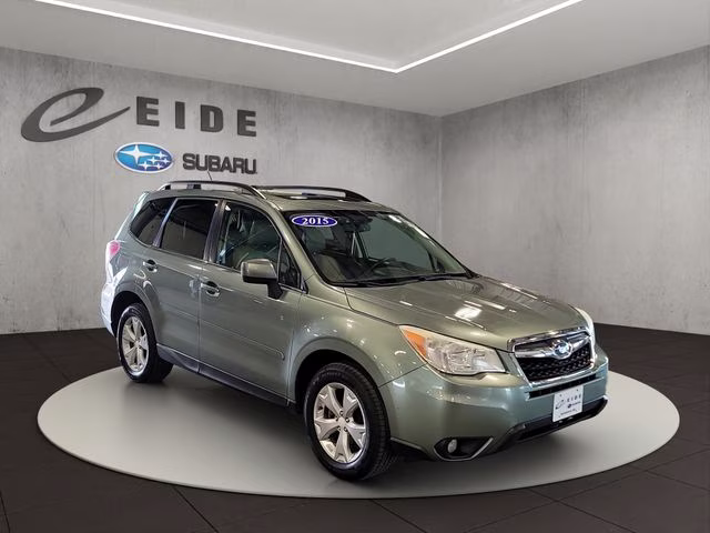 2015 Jasmine Green Metallic Subaru Forester 2.5i Limited AWD SUV