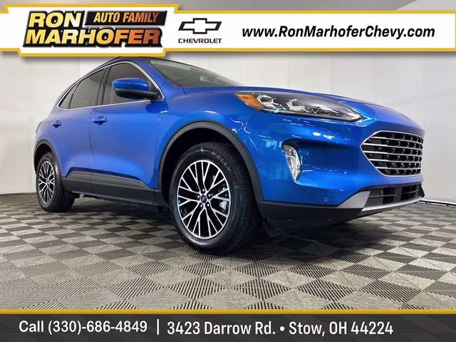 2021 Blue Metallic Ford Escape Plug-In Hybrid Titanium FWD SUV