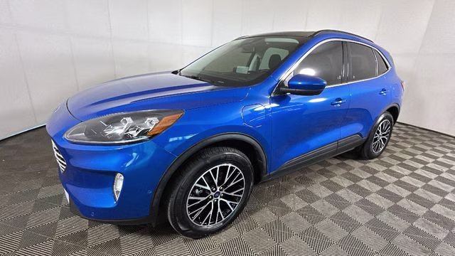 2021 Blue Metallic Ford Escape Plug-In Hybrid Titanium FWD SUV