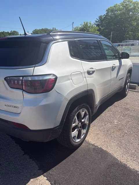 2020 Pearl White Tri-Coat Jeep Compass Limited 4X4 SUV