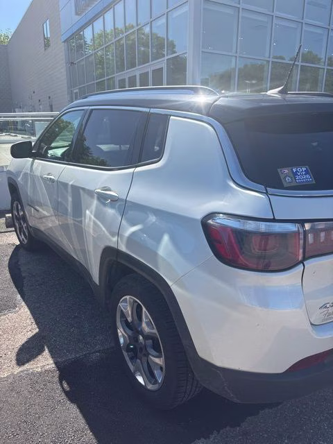 2020 Pearl White Tri-Coat Jeep Compass Limited 4X4 SUV
