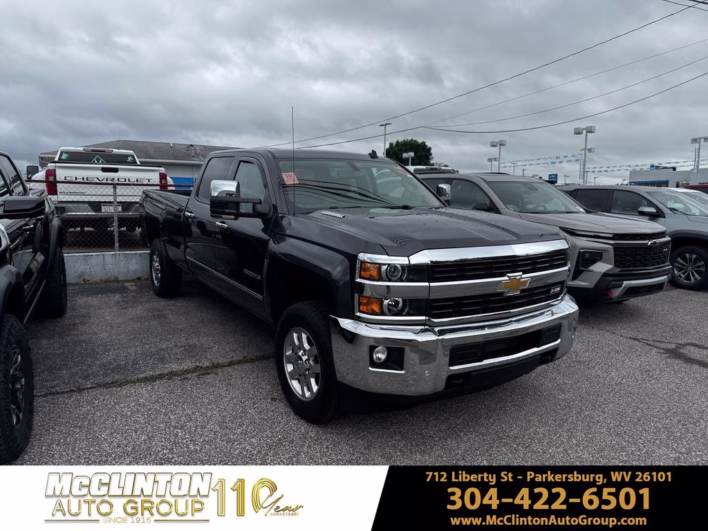 2015 Tungsten Metallic Chevrolet Silverado 3500HD LTZ 4X4 Truck