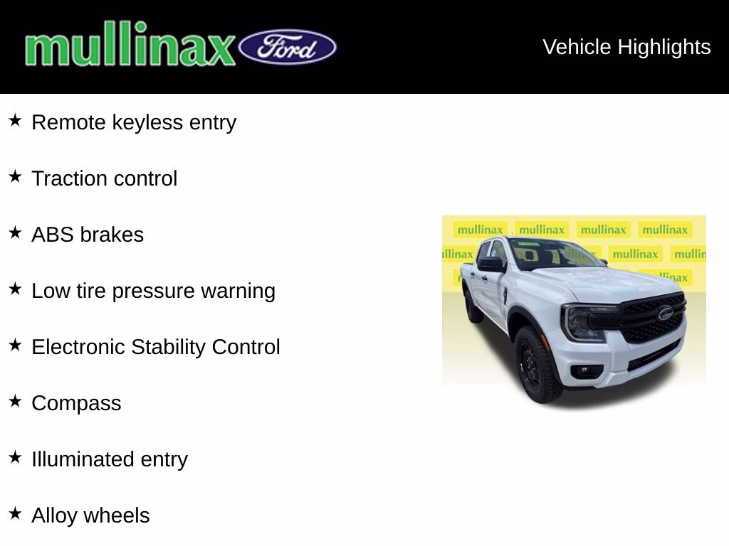 2026 Oxford White Ford Ranger STX RWD Truck
