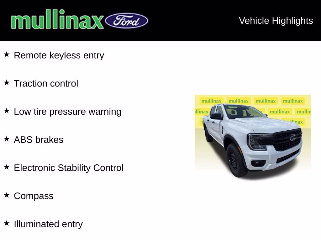 2026 Oxford White Ford Ranger STX RWD Truck