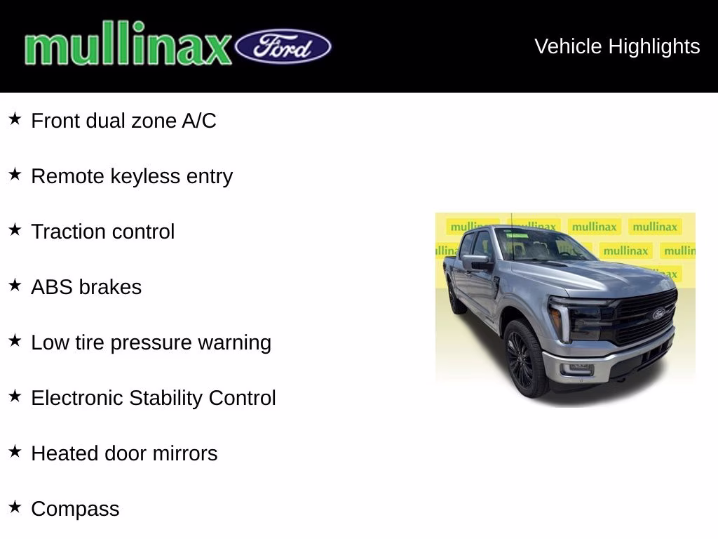 2026 Iconic Silver Metallic Ford F-150 Platinum 4X4 Truck