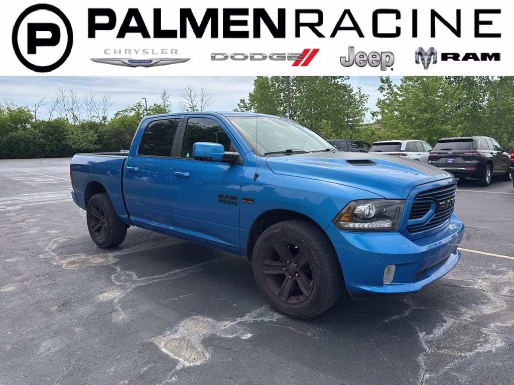 2018 Hydro Blue Pearlcoat Ram 1500 Sport 4X4 Truck
