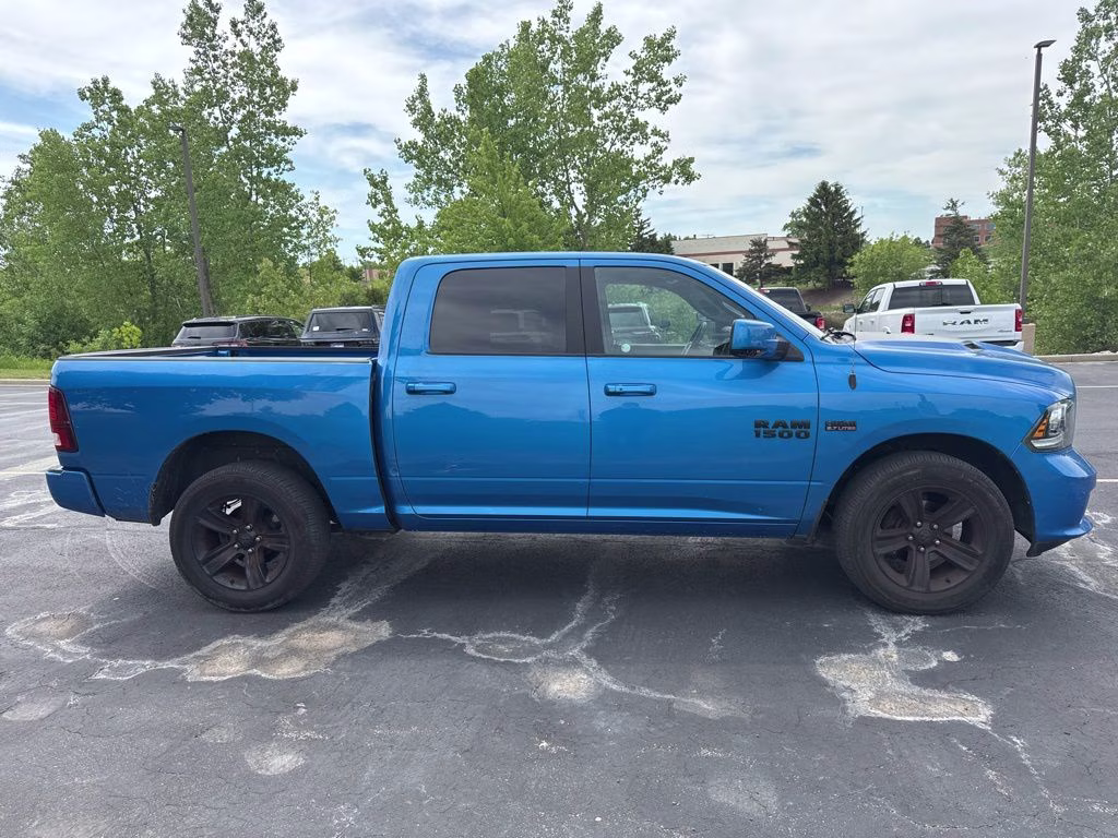 2018 Hydro Blue Pearlcoat Ram 1500 Sport 4X4 Truck