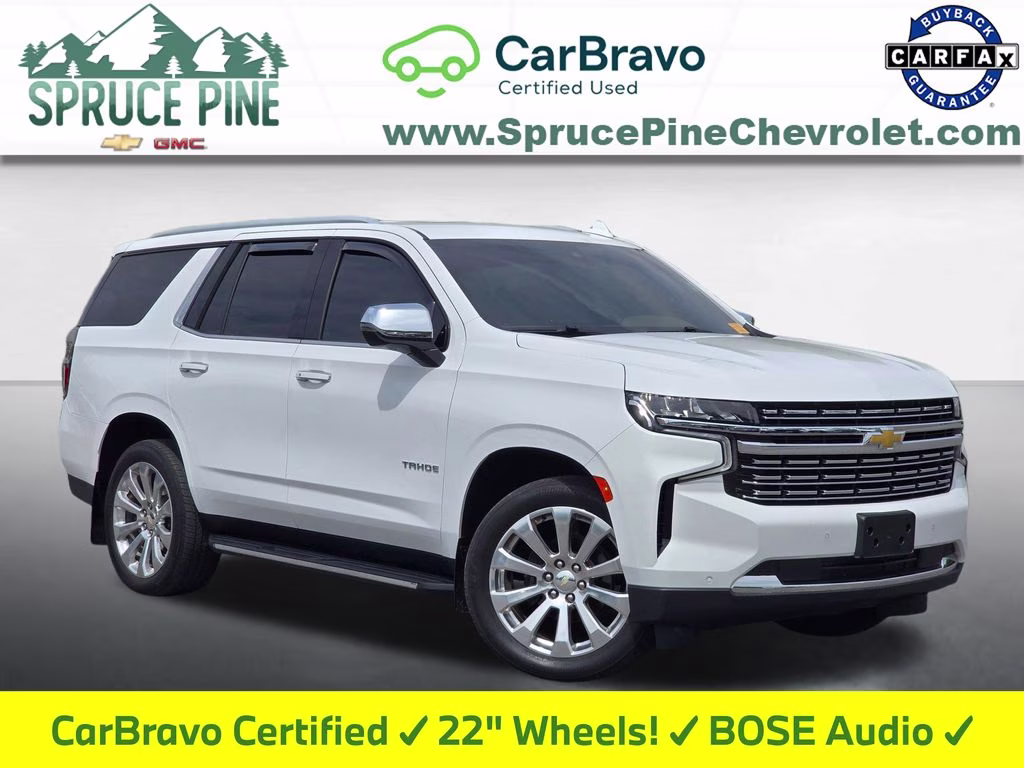 2022 Summit White Chevrolet Tahoe Premier 4X4 SUV