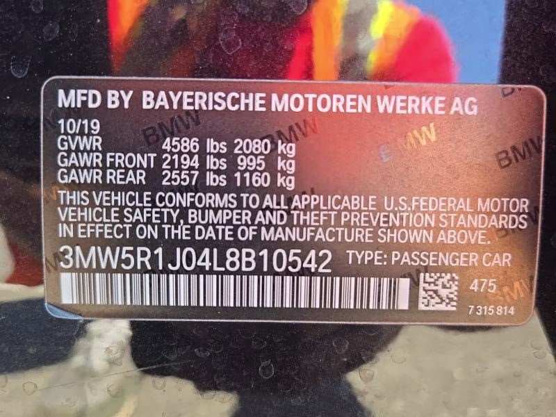2020 Black Sapphire Metallic BMW 3 Series 330i RWD Sedan