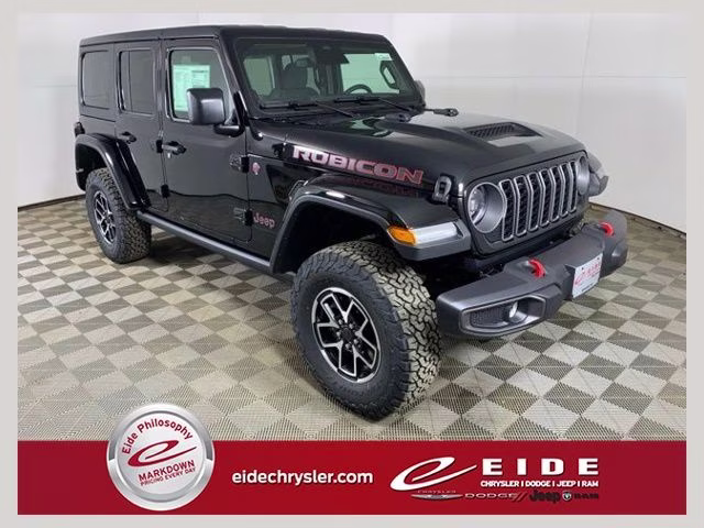2026 Black Clearcoat Jeep Wrangler 4-Door Rubicon 4X4 SUV