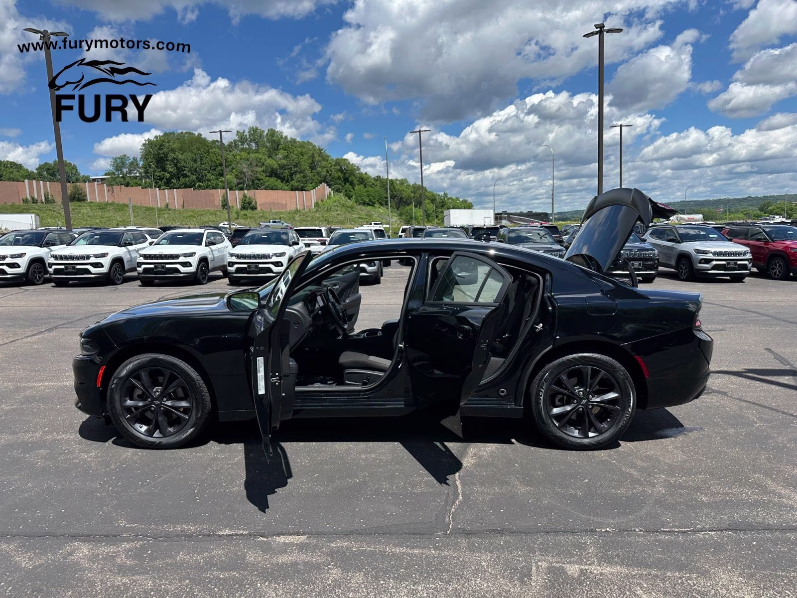 2023 Pitch Black Clearcoat Dodge Charger SXT AWD Sedan