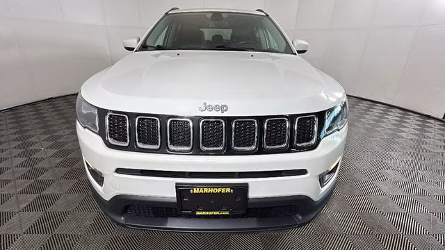 2019 White Clearcoat Jeep Compass Latitude 4X4 SUV