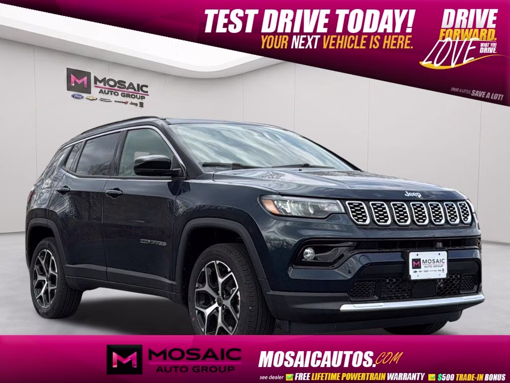 2026 Fathom Blue Pearl Coat Jeep Compass Limited 4X4 SUV