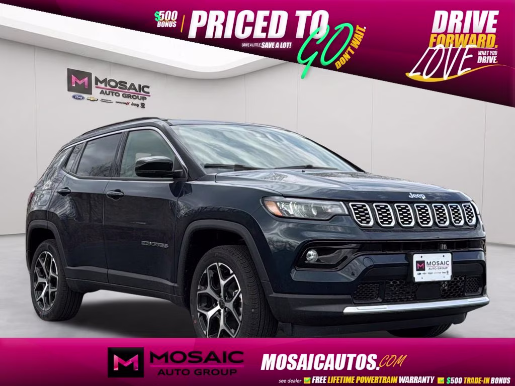 2026 Fathom Blue Pearl Coat Jeep Compass Limited 4X4 SUV
