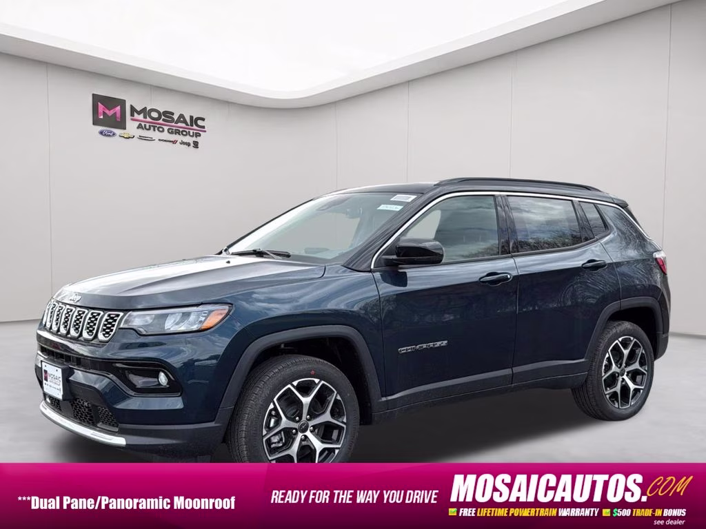 2026 Fathom Blue Pearl Coat Jeep Compass Limited 4X4 SUV