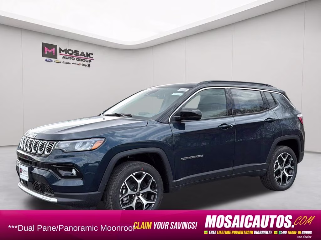 2026 Fathom Blue Pearl Coat Jeep Compass Limited 4X4 SUV