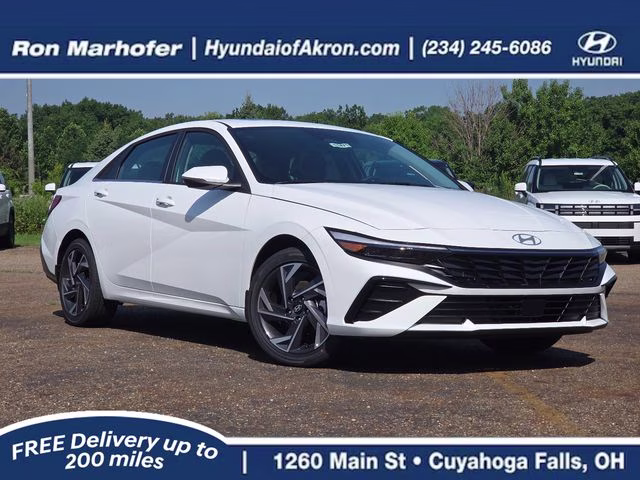 2026 Serenity White Pearl Hyundai Elantra Limited FWD Sedan