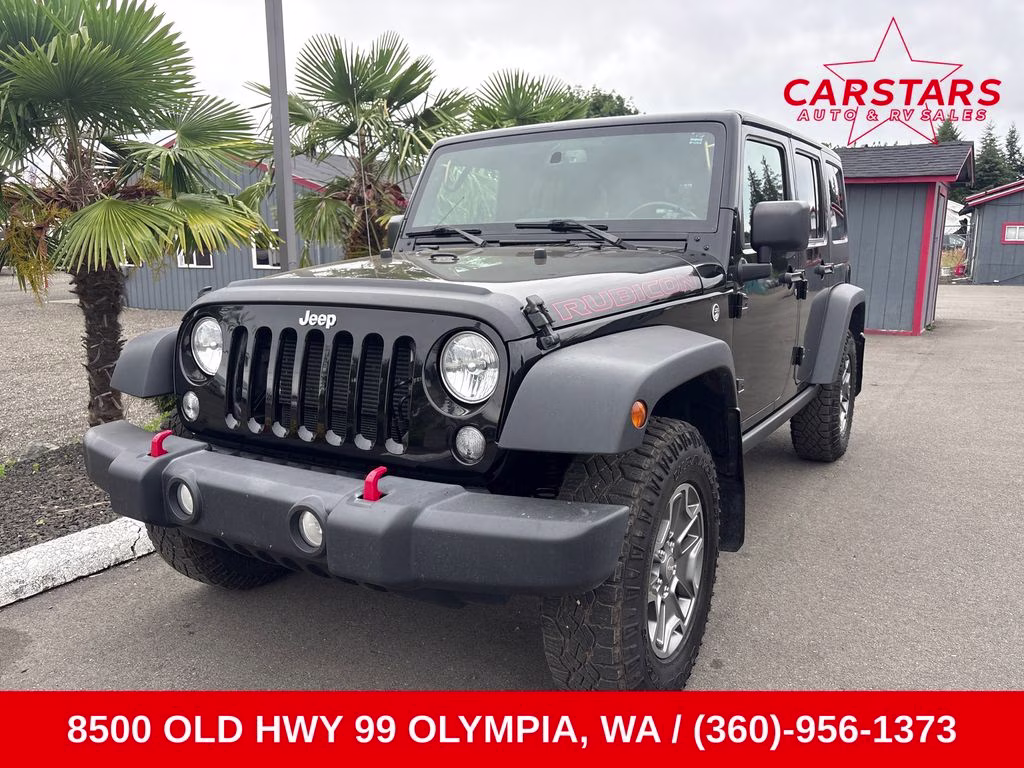2018 Black Clearcoat Jeep Wrangler JK Unlimited Rubicon 4X4 SUV