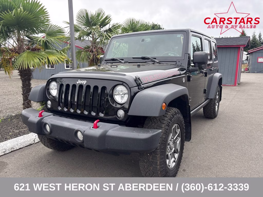 2018 Black Clearcoat Jeep Wrangler JK Unlimited Rubicon 4X4 SUV
