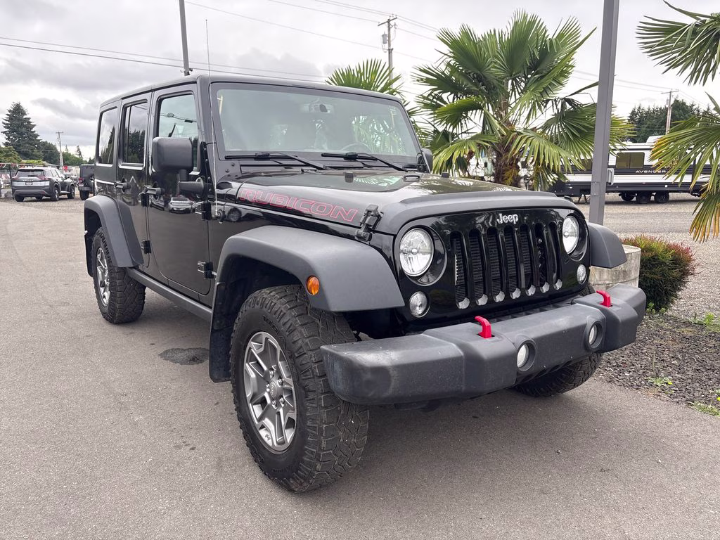 2018 Black Clearcoat Jeep Wrangler JK Unlimited Rubicon 4X4 SUV