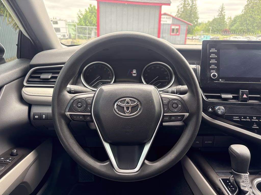 2022 White Toyota Camry LE AWD Sedan