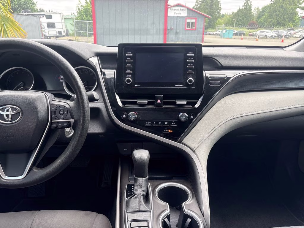 2022 White Toyota Camry LE AWD Sedan