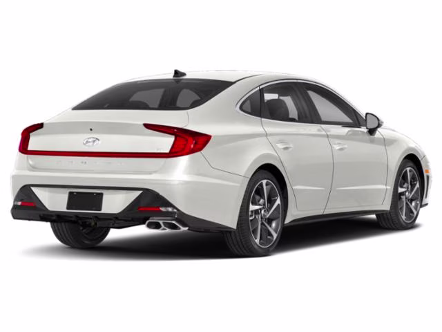 2021 White Hyundai Sonata SEL Plus FWD Sedan